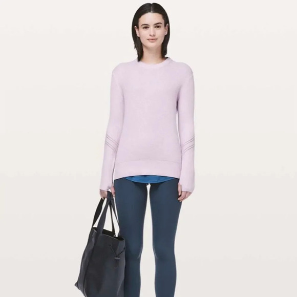 Lululemon sz 10 Time To Restore Sweater
Sheer Lilac lavender sweater thumb holes - Picture 10 of 12